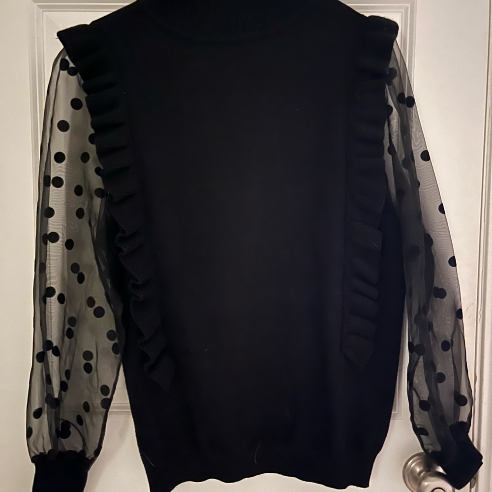 Beautiful black, soft holiday sweater